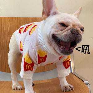 Cat Dog Clothes Fries Jacket Sweater for pet