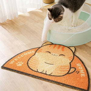 Cat Litter Mat Drinking Bowl mat Non-slip Waterproof Litter Trapper for pet