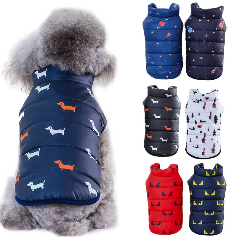Dog Winter Vest Warm Cat Clothes for pet