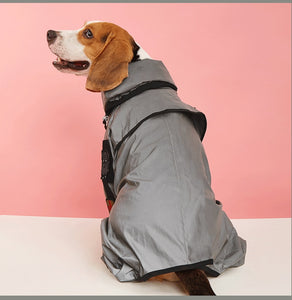 Outdoor Dog Waterproof Raincoat Jumpsuit Night reflective Clothes for pet