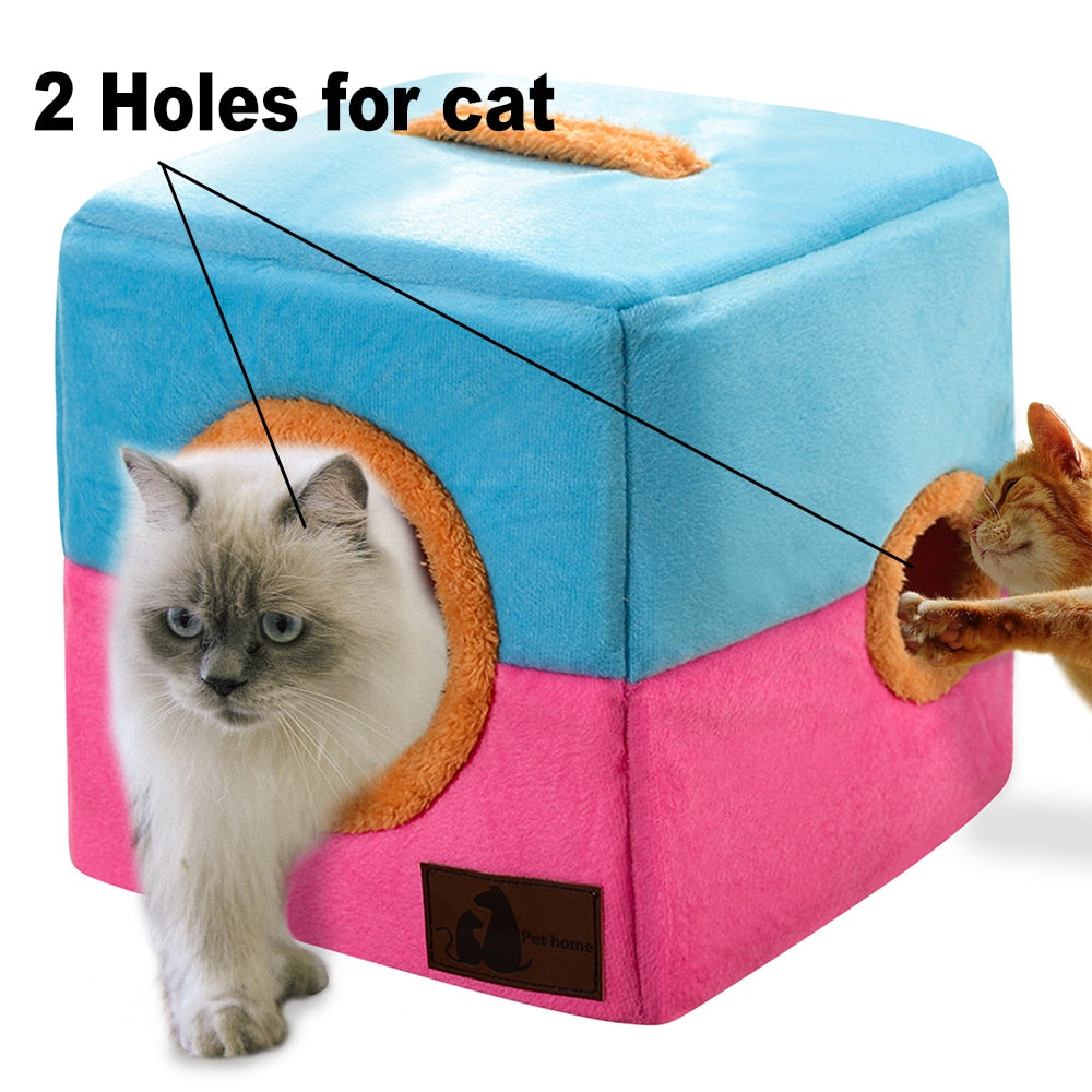 Cat Square House Warm Bed Sofa for pet