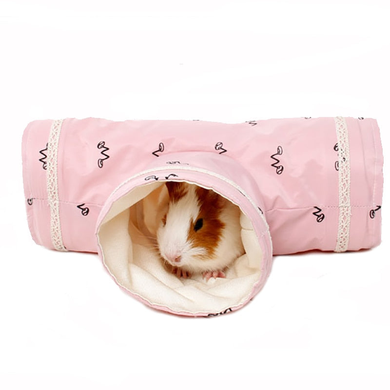 Hamster Accessories Soft Rabbit Chinchilla Guinea Pigs Hedgehog Toy Tunnel for small animal