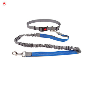 Adjustable Hands Free Dog Leash Waist Belt Chest Strap Traction Rope for pet