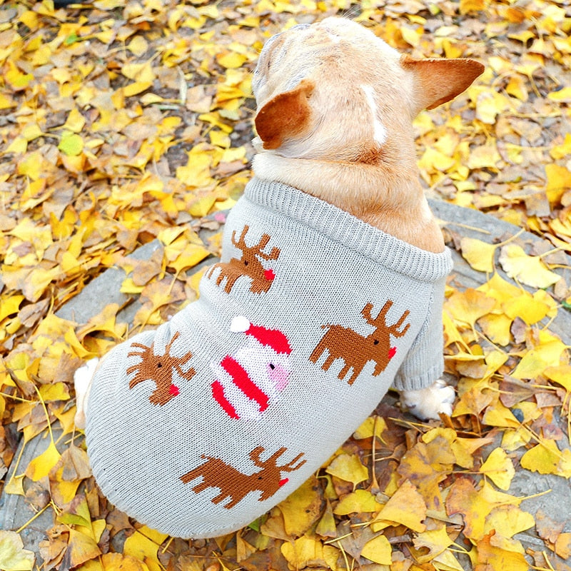 Dog Elk Sweater Clothes for pet