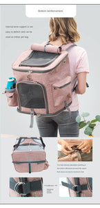 Cat Carrier Breathable Holes Travel Backpack for pet