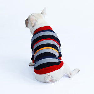 Stripe Dog Costume French Bulldog Clothes Sweater for pet