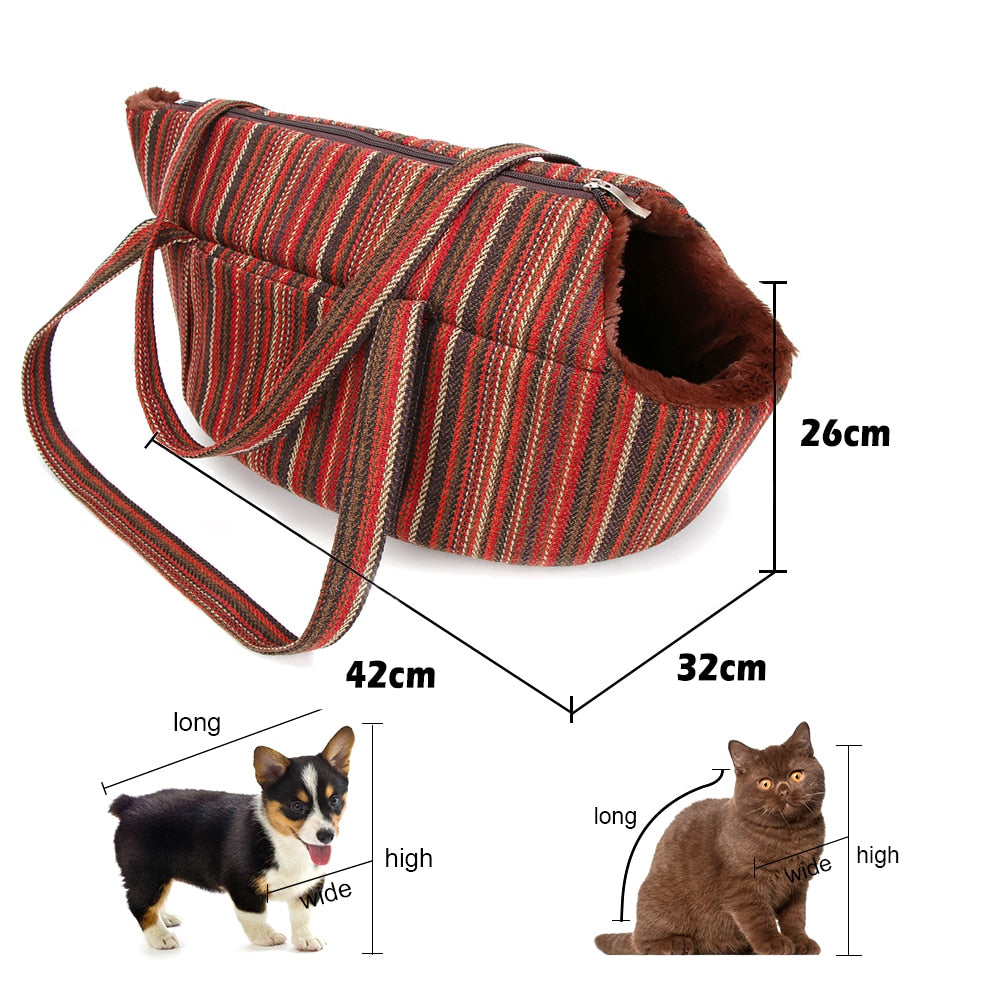 Dog Cat Carrying bag Travel Plush Kennel for pet