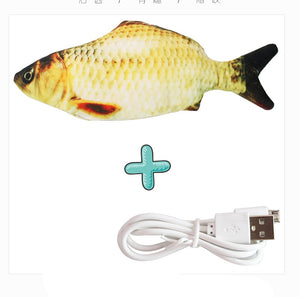 Cat Interactive Electric moving fish toy USB Charging for pet