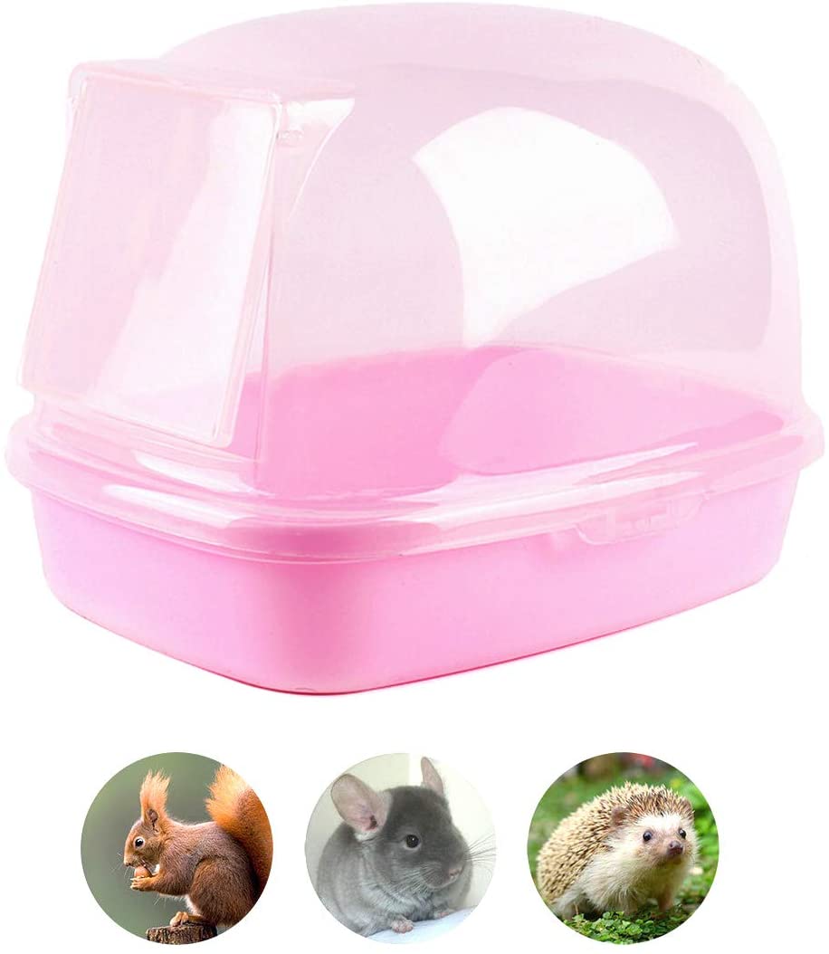 Chinchilla Dry Bath Hedgehog Sand Room Toilet House for small pet