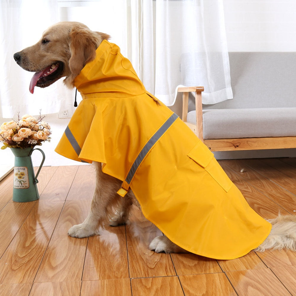 Reflective Tape Dog Raincoat Clothes XS-XXXL for pet
