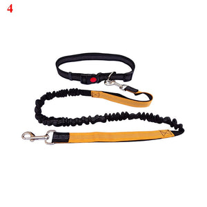 Adjustable Hands Free Dog Leash Waist Belt Chest Strap Traction Rope for pet