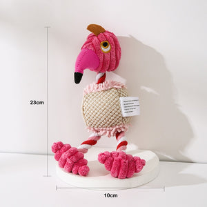 Cute Flamingo Plush Squeak Toy for pet
