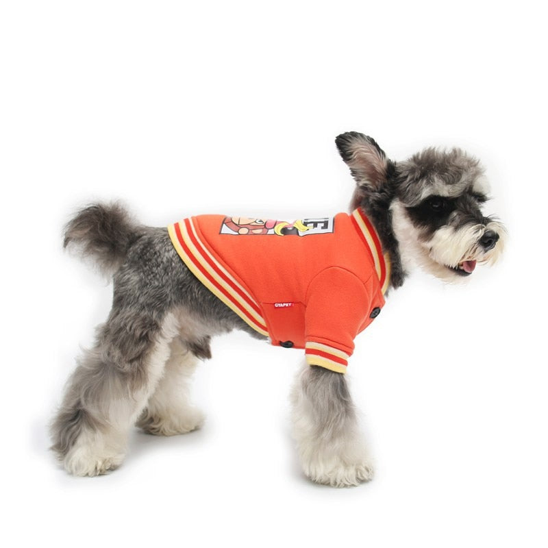 Dog Costume Warm Clothes Thick Cotton sports Uniform for pet