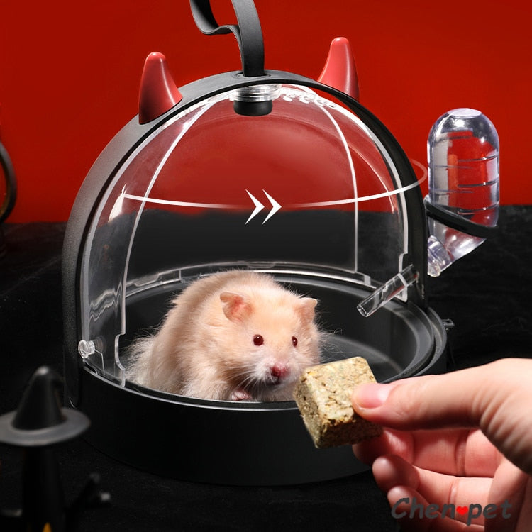 Cute Hamster Guinea Pig Devil Traveling Cage for small pet