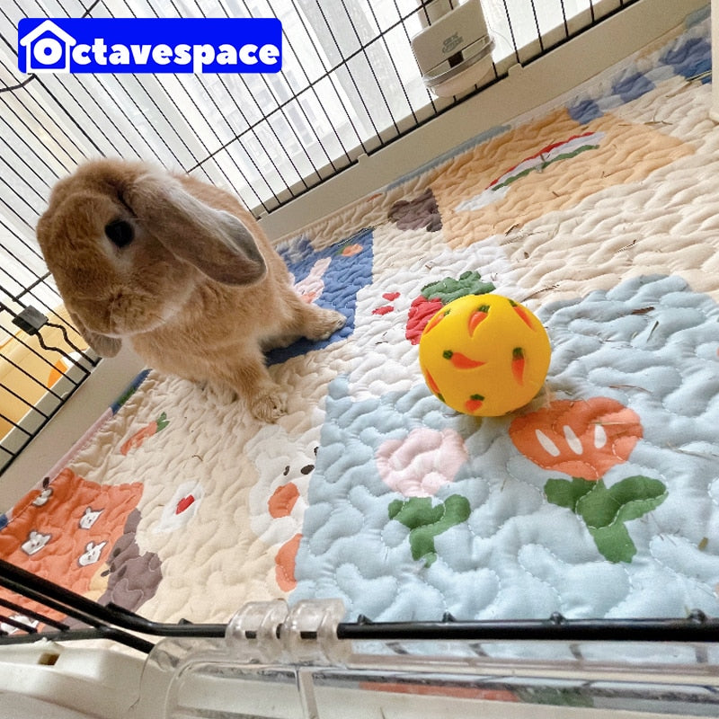 Rabbit Floor Mat Four Seasons Cage Pad Sleeping Blanket for small pet