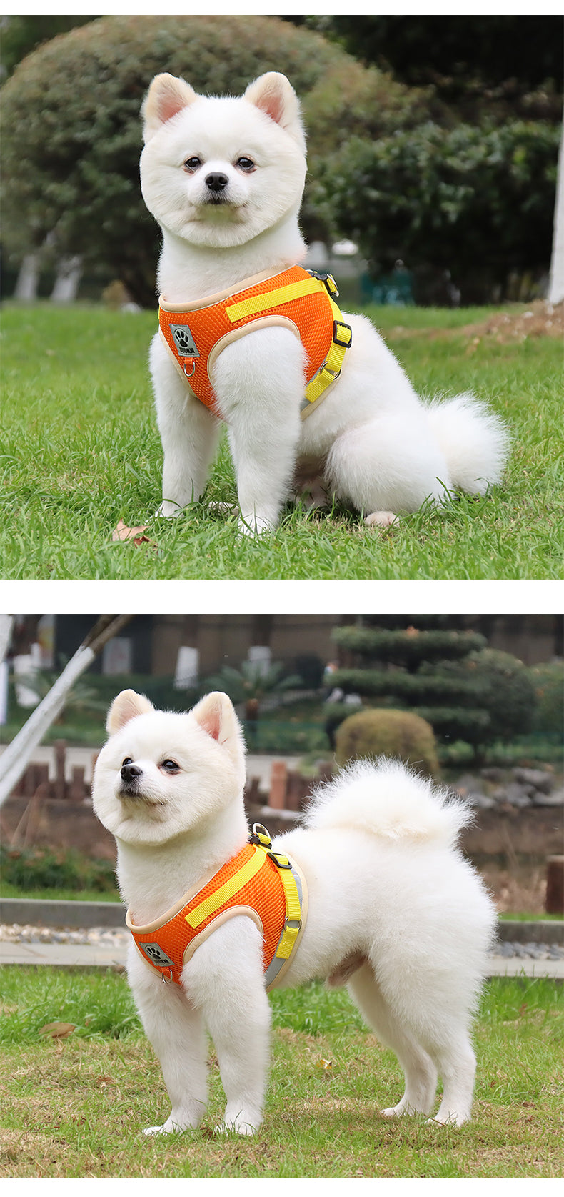 Reflective Safety Dog Harness and Leash Set Vest for pet
