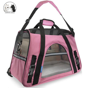 Portable Dog Carrier Bag Travel Breathable Mesh Carrier for pet