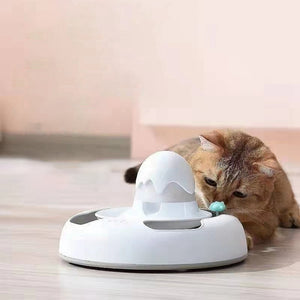 Cat Interactive Electric Flutter Rotating Track Feeder Toy for pet