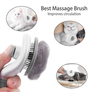Dog Hair Removal Comb Self Cleaning Slicker Brush for pet