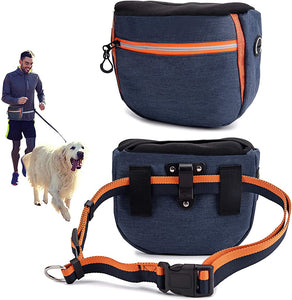 Dog Treat Bag Double Layer Large Capacity Pouch Waist Backpack Detachable for pet