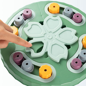Interactive Increase IQ Puzzle Toy Treat Dispenser NonSlip for pet