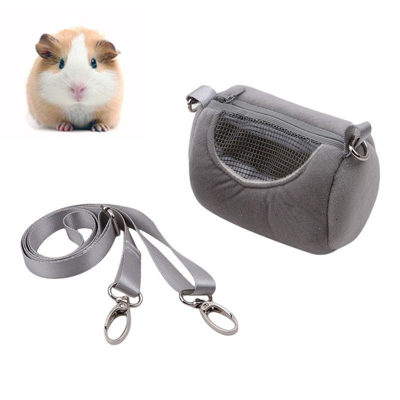 Portable Hamster Cage Outdoor Carrier Bag Squirrel Rabbit Guinea Pig for small pet