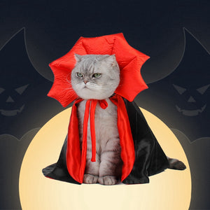 Halloween Costumes Vampire Cloak Dress for pet