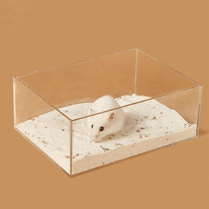 Hamster Sand Bathroom Acrylic Container Litter Box for pet