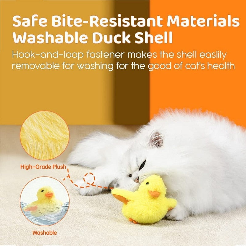 Flapping Duck Interactive Electric Cat Toy With Vibration Sensor for pet