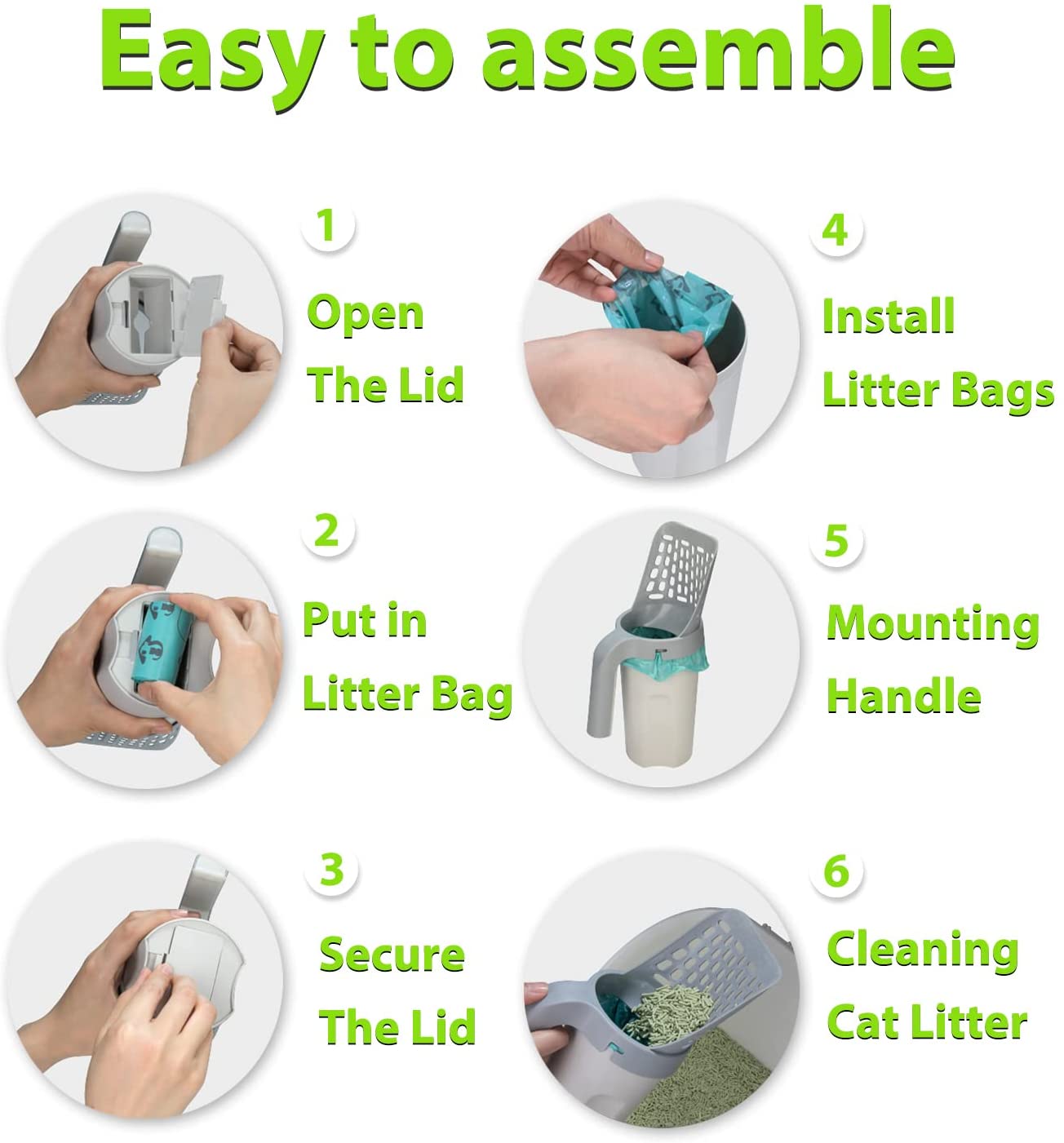 Cat Litter Scoop Self-cleaning Litter Box Shovel Toilet Clean Tool for pet