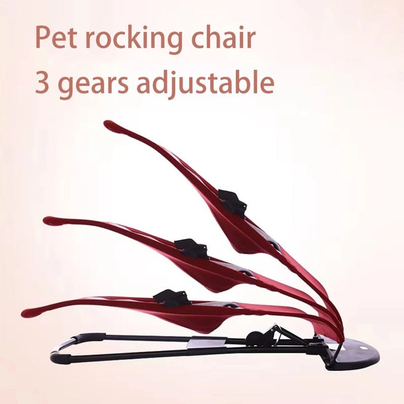 Dog Cat Rocking Chair Recliner Portable Puppy Comfort Nest Bed for pet