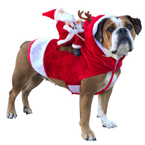 S-2XL Dog Christmas Coat Clothing with Santa Claus for pet