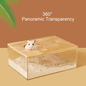 Hamster Sand Bathroom Acrylic Container Litter Box
