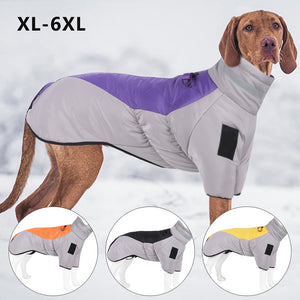 Large Dog Clothes Waterproof Big Jacket Vest With High Collar for pet
