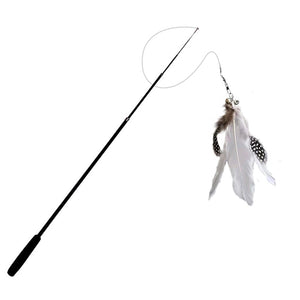 1.8m Super Long Carbon Fiber Cat Fishing Feather Stick Toy for pet