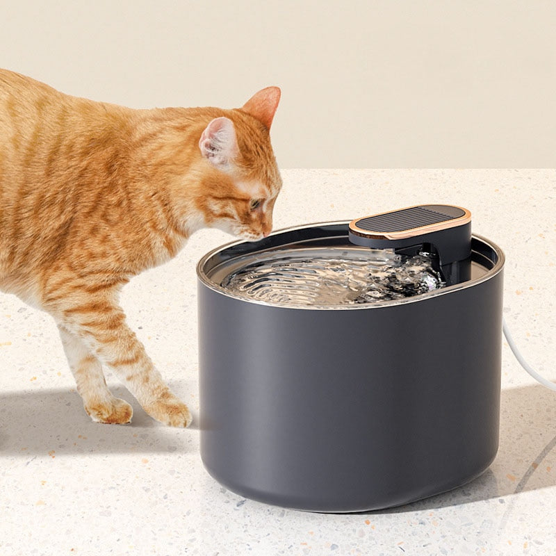 Smart Dog Cat Water Fountain Mute Auto Drinking Dispenser USB Charge for pet