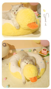 Cat Nest Dog Warm Cushion Duck Shape Bed House for pet