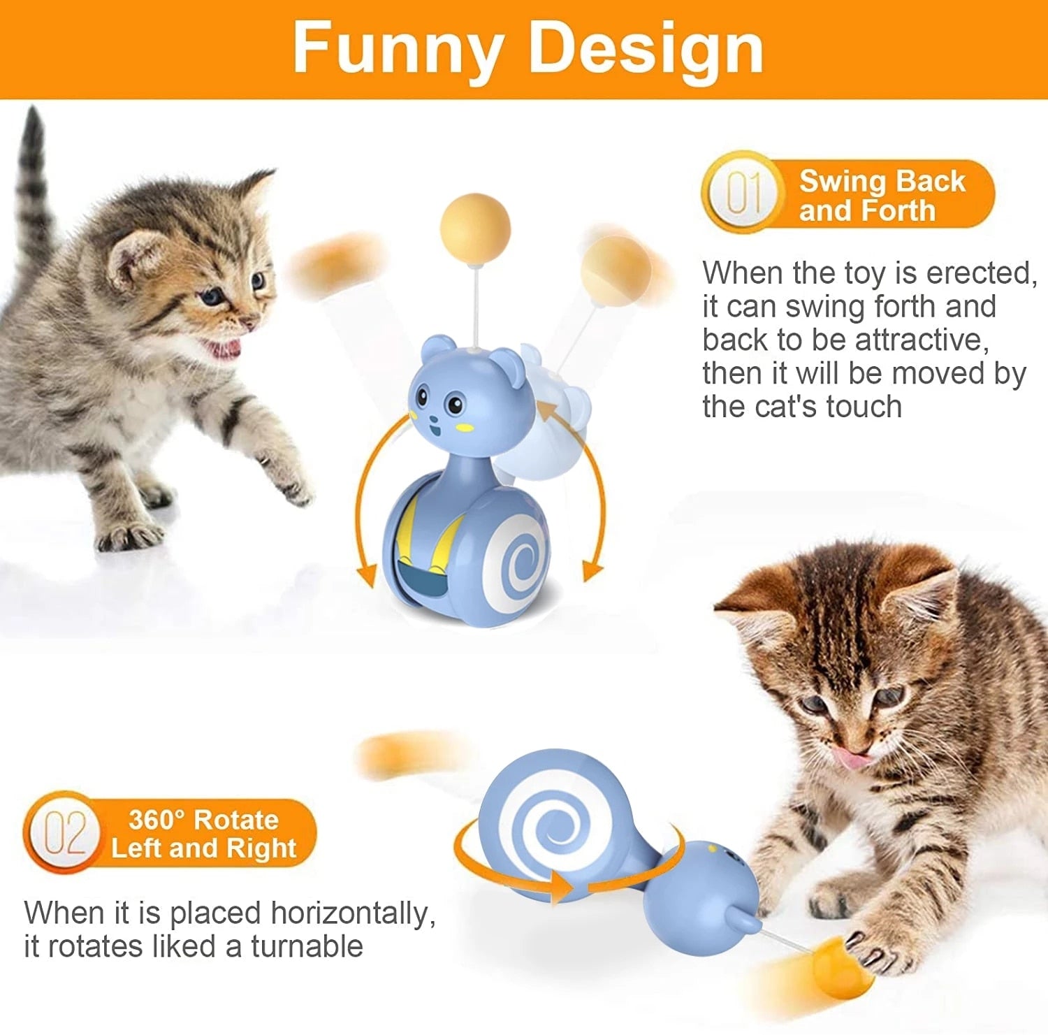 Cat Tumbler Swing Interactive Chasing Toy for pet