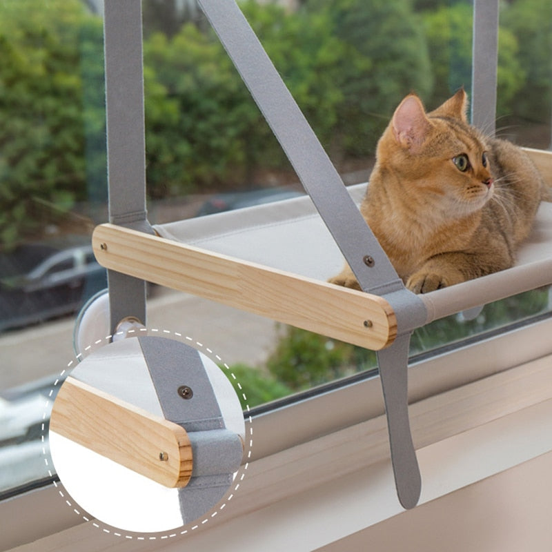 Cat Shelve Sleeping Hammock Window Hanging Bed for pet