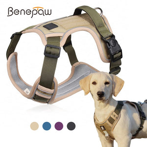 Heavy Duty Dog Harness Reflective Handle Padded Vest  4 Way Adjustable for pet