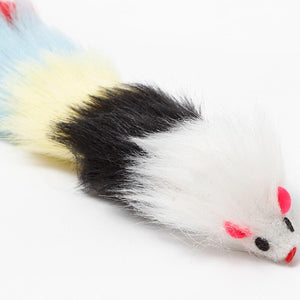 30cm False Mouse Cat Long Tail Mice with Bell Sound Feather Toy for pet