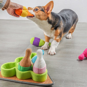 Dog Bowling pin Puzzle Snuffle Game for pet