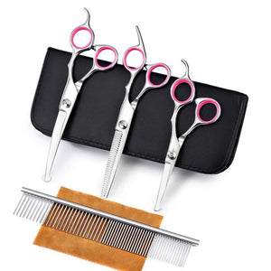 Pet Grooming Scissors Set with Safety Round Tool for pet