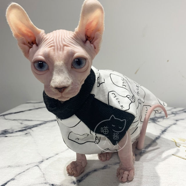 Cat Cotton T shirt Clothes for pet