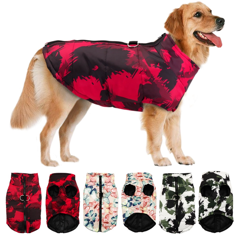 Dog Clothes Warm Jacket Coat Waterproof Vest For Small Medium Large Dogs