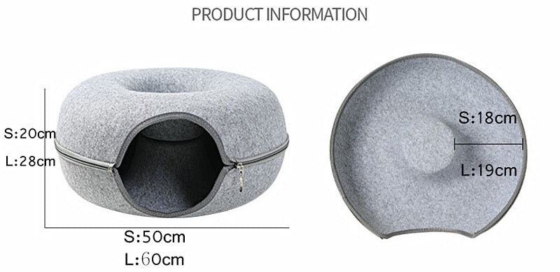 Cat Tunnel Play Bed House for pet