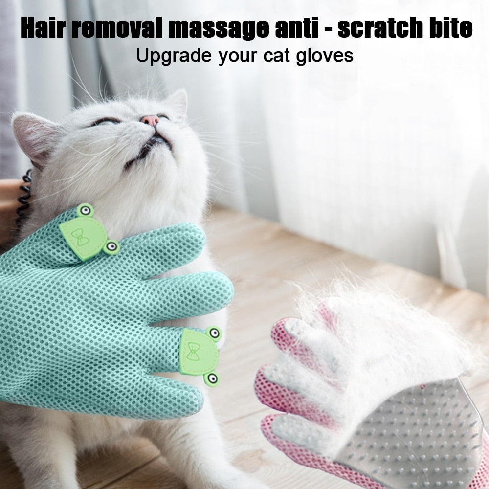 Cat Deshedding Brush Grooming Glove Comb for pet