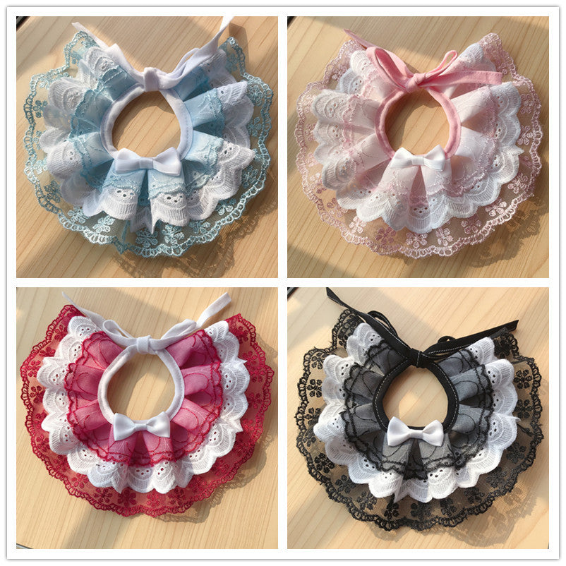 Lace flower cat dog neck collar Necklace for pet