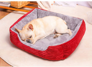 Warm Rectangle Dog Sleeping Bed Cat Sofa Cushion for pet