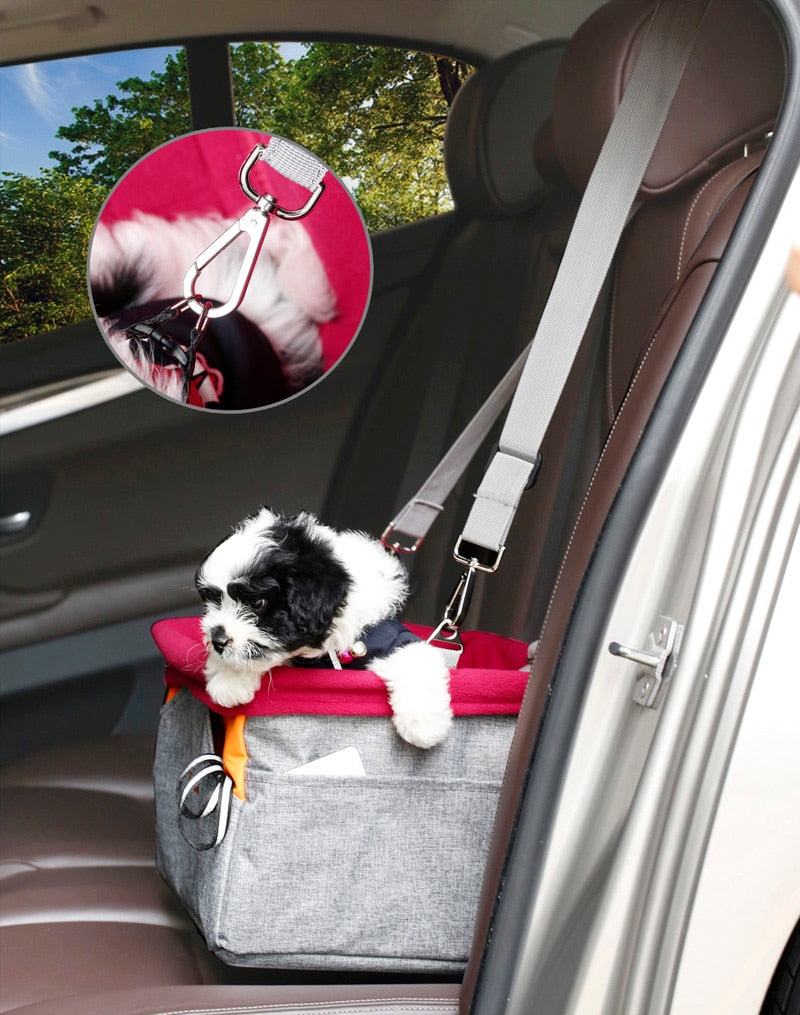 Dog Carrier Car Seat Pad Safe kennel Travel Bag Basket for pet